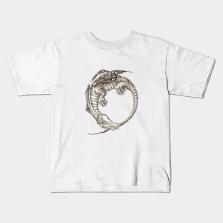 The Dragon that ate his tail Kids T-Shirt